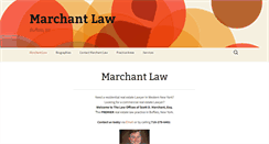 Desktop Screenshot of marchantlaw.com
